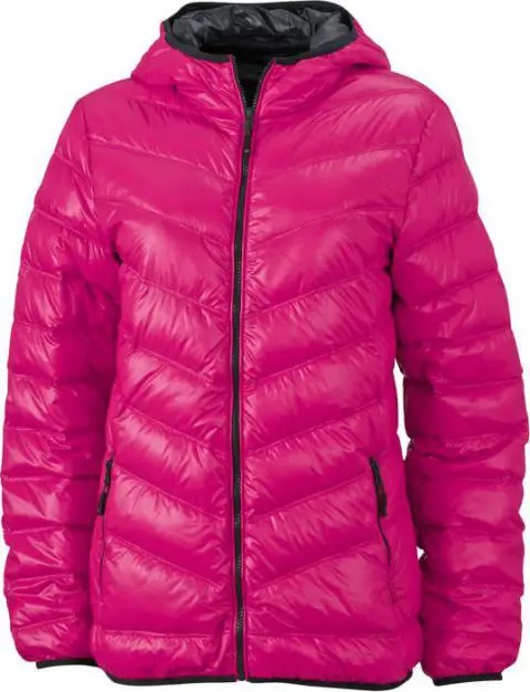 James Nicholson JN 1059 - Damen Daunen Jacke mit Kapuze