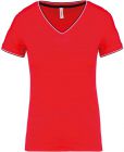 Kariban - K394 - Damen Piqué V-Neck T-Shirt