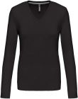 Kariban - K382 - Damen V-Neck T-Shirt langarm