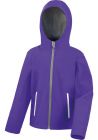 Result - R224J - Kinder 3-Lagen Kapuzen Softshell Jacke