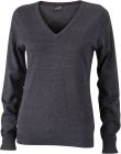 James & Nicholson - JN 658 - Damen V-Neck Pullover
