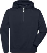 James & Nicholson | JN 839 | Bio Workwear Halfzip Kapuzen Sweater