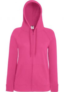 Fruit of the Loom Lady Fit Lightweight Hooded Sweat Jacket