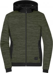 James & Nicholson | JN 1843 | Wattierte Damen Hybrid Strickfleece Jacke