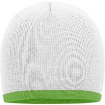 Myrtle Beach | MB 7584 | Strick Beanie mit Kontraststreifen