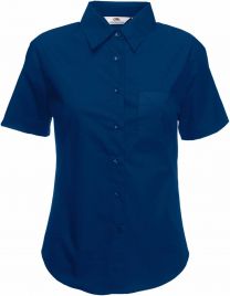 Fruit of the Loom - Lady-Fit Poplin Shirt SL - Popelin Bluse kurzarm