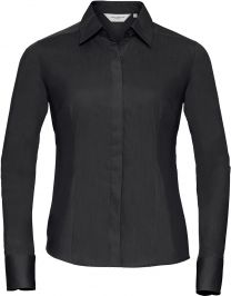 Russell - 924F - Körperbetonte Popeline Bluse langarm