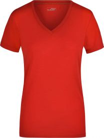 James & Nicholson JN 928 Damen Stretch V-Neck T-Shirt