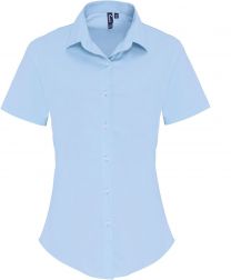Premier | PR346 | Popeline Stretch Bluse kurzarm