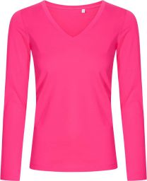 Promodoro | 1560 | Damen X.O V-Neck T-Shirt langarm