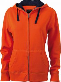 James & Nicholson - JN 962 Damen Lifestyle Kapuzen Sweatjacke