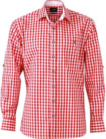 James&Nicholson - JN638 - Karo Popeline Trachten Hemd