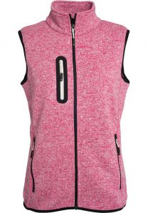 James&Nicholson - JN773 - Damen Strickfleece Weste mit Stehkragen