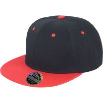 Result Headwear | RC082X | 6 Panel Kontrast Flat Peak Kappe