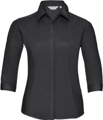 Russell - 926F - Körperbetonte Popeline Bluse 3/4 Arm