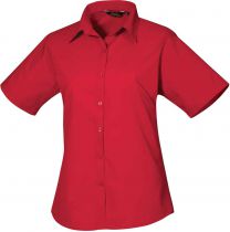Premier - PR302 - Popeline Bluse kurzarm
