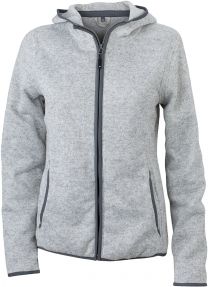 James & Nicholson - JN 588 - Damen Strick Fleece mit Kapuze