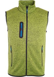 James&Nicholson - JN774 - Herren Strickfleece Weste mit Stehkragen