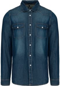 Kariban - K519 - Herren Denim Hemd langarm