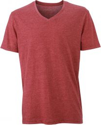 James & Nicholson - JN 974 - Herren V-Neck Heather T-Shirt